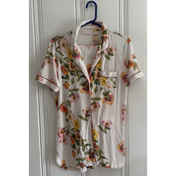 Rachel Parcell Nordstrom M Multi Floral Garden Modal Blend Pajama Pants Set - Picture 2 of 7